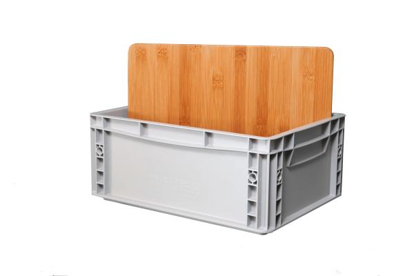 Bambus - Deckel für Euroboxen / AUER-Boxen (40x30 cm / 60cmx40cm)